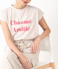 SHOO・LA・RUE　DRESKIP/大人の抜け感 フレンチスリーブ ゆるロゴTシャツ/505456669