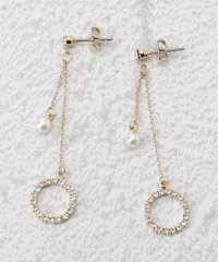 grove/ビジューリングプチフェイクパールピアス/505456767