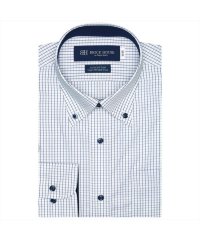 TOKYO SHIRTS/【超形態安定・大きいサイズ】 ボタンダウンカラー 綿100% 長袖ワイシャツ/505456797