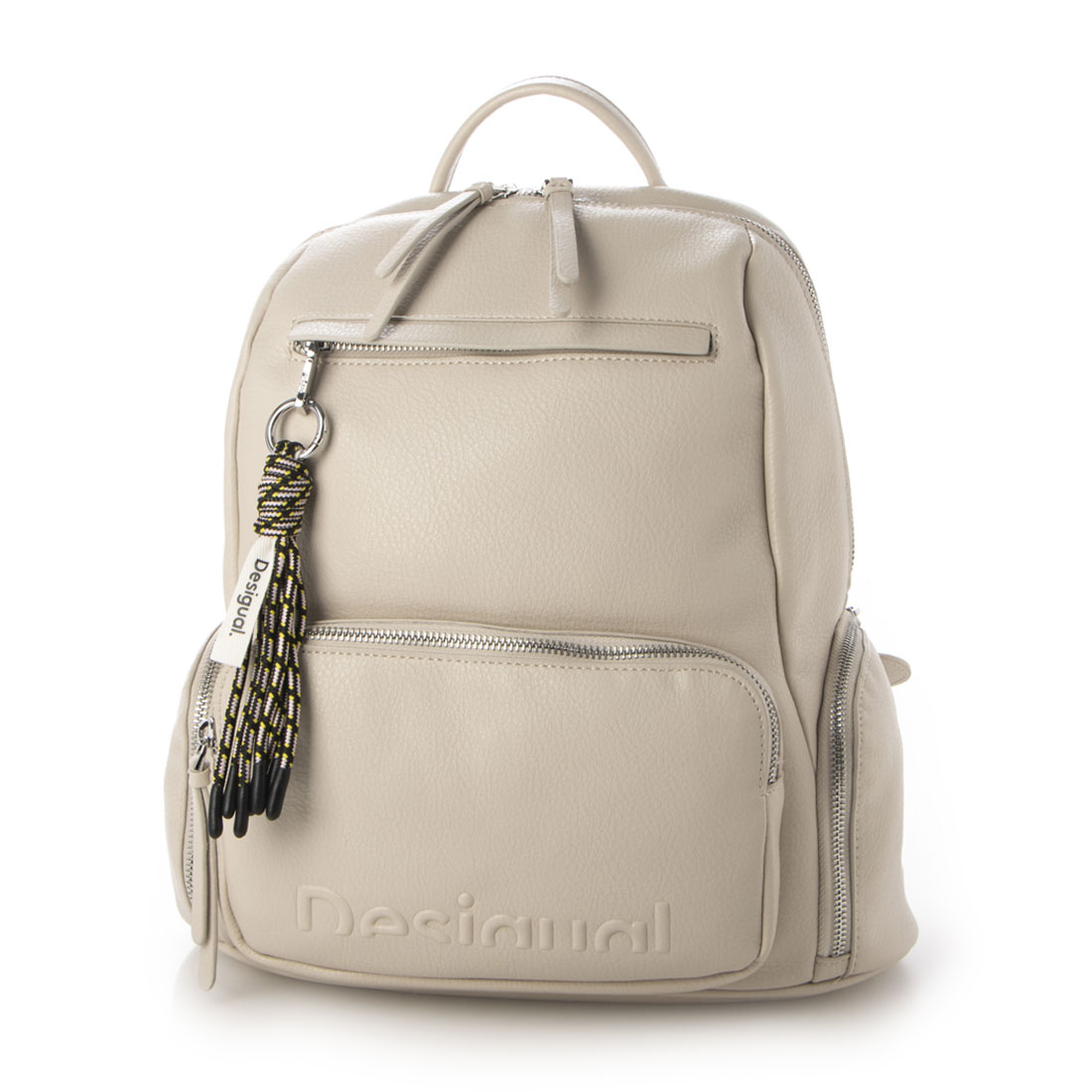 Desigual デシグアル　ハーフロゴ　ミドルバックパック デシグアル Desigual ハーフロゴ ミドルバックパック （グレー