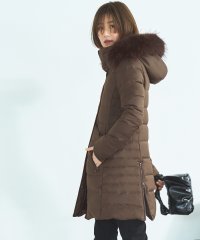 RUIRUE BOUTIQUE/ラクーンファーサイドジップスリットダウンコート（D790)/505379133