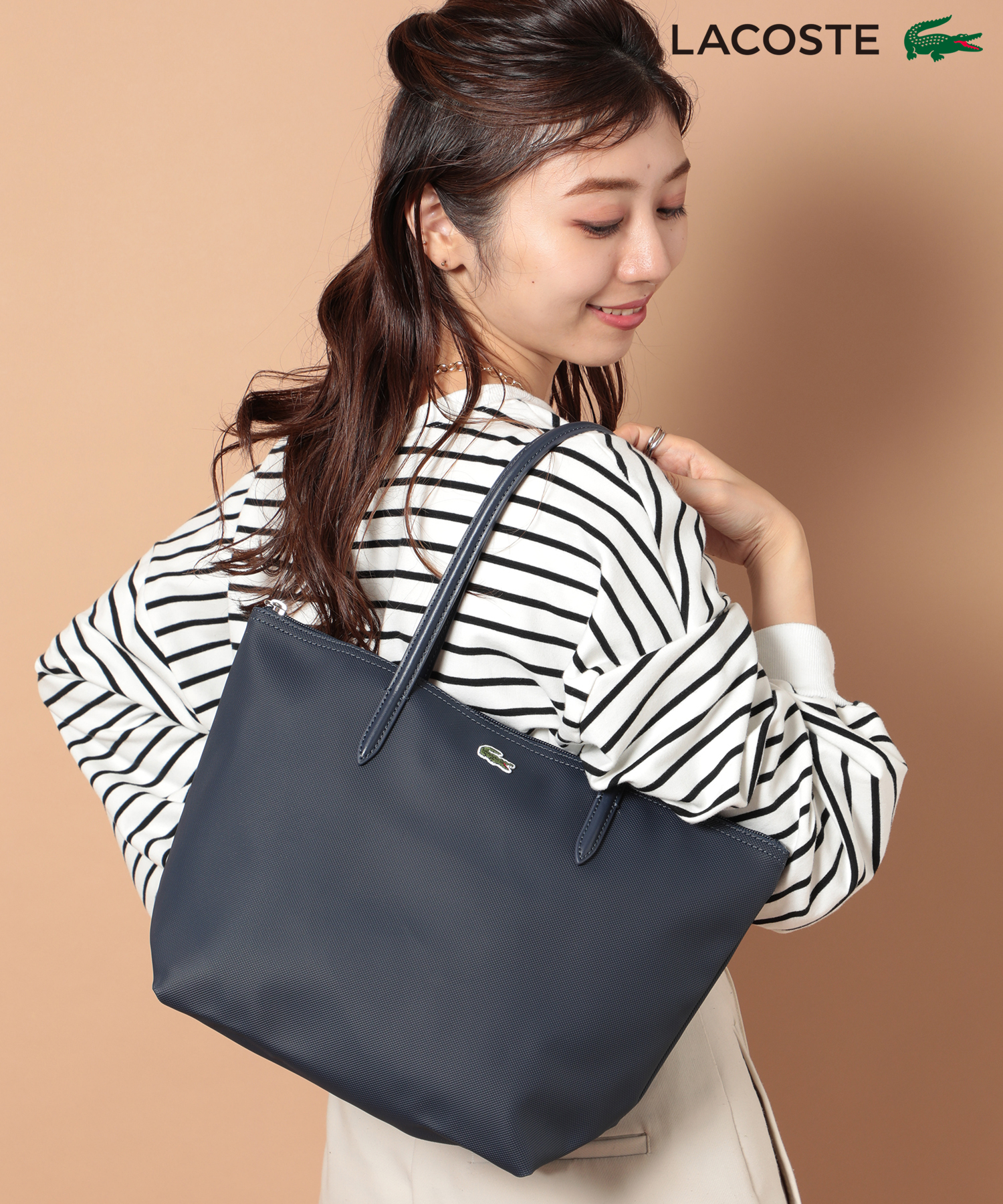 LACOSTE 最大36%☆6/19まで ラコステ トートバッグ バッグ 『L