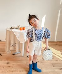 aimoha/【aimoha－KIDS－】韓国子供服 花総柄パフスリーブブラウス/505456871