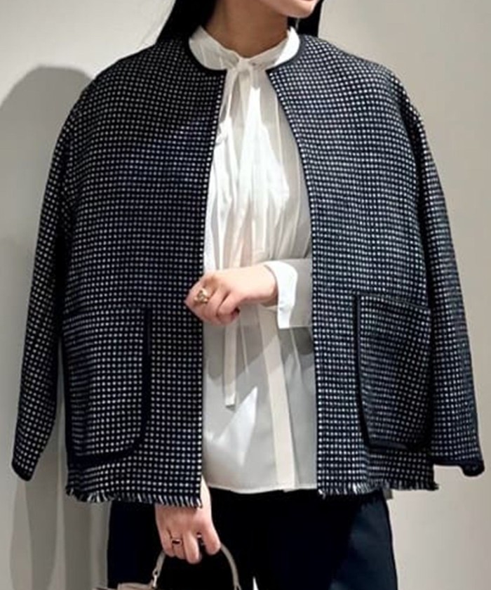 Ballsey ワッフルツイード ノーカラージャケット | JEANSHOUSE