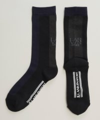 LANVIN SPORT/【25周年】ストライプ柄レギュラー丈ソックス【抗菌防臭】/505409997