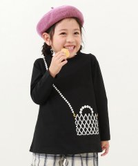 devirock/デビラボ プリント長袖チュニック 子供服 キッズ 女の子 トップス 長袖Tシャツ ロンT 綿100%/505459069