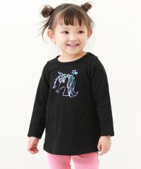 devirock/デビラボ プリント長袖チュニック 子供服 キッズ 女の子 トップス 長袖Tシャツ ロンT 綿100%/505459069