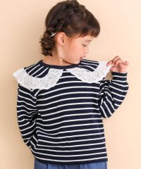 Noeil aime BeBe/フラットカラーボーダーブラウスTシャツ(80~130cm)/505459679