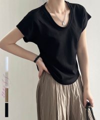 ARGO TOKYO/U－neck Cotton Box T－shirt　24076　UネックコットンボックスTシャツ　Tシャツ　コットンT　半袖　トップス　Uネック/505461272