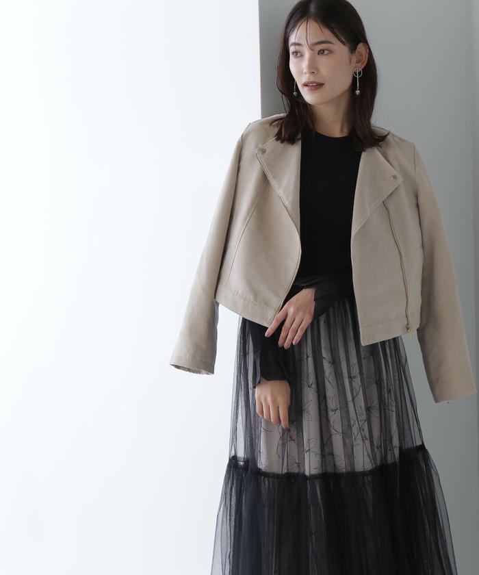 セール 30%OFF】フェイクスエードライダースブルゾン23AW