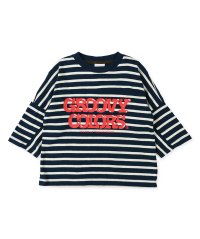 GROOVY COLORS/天竺 ボーダー FOOTBALL Tシャツ/505454430