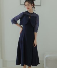 PourVous/プールヴー PourVous 2Wayトップスパーティードレスお呼ばれミモレ丈&七分袖結婚式フォーマル ワンピース 20代 30代 40代/505459978