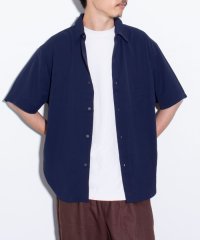 GLOSTER/【GLOSTER/グロスター】ドレープ半袖シャツ オーバーサイズシャツ レギュラーカラー/505461278