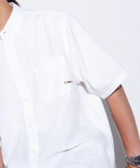 GLOSTER/【GLOSTER/グロスター】オックスボタンダウン半袖シャツ ワンポイントロゴ刺繍/505461284