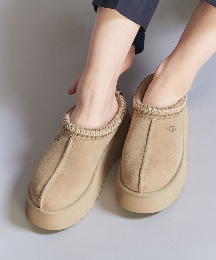 アグ UGG アンスレー 26センチ ベージュ スリッポン スエード - モカシン