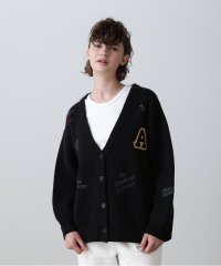 AVIREX/SCRIBBLING KNIT CARDIGAN/ スクリブリング ニットカーディガン/505462012