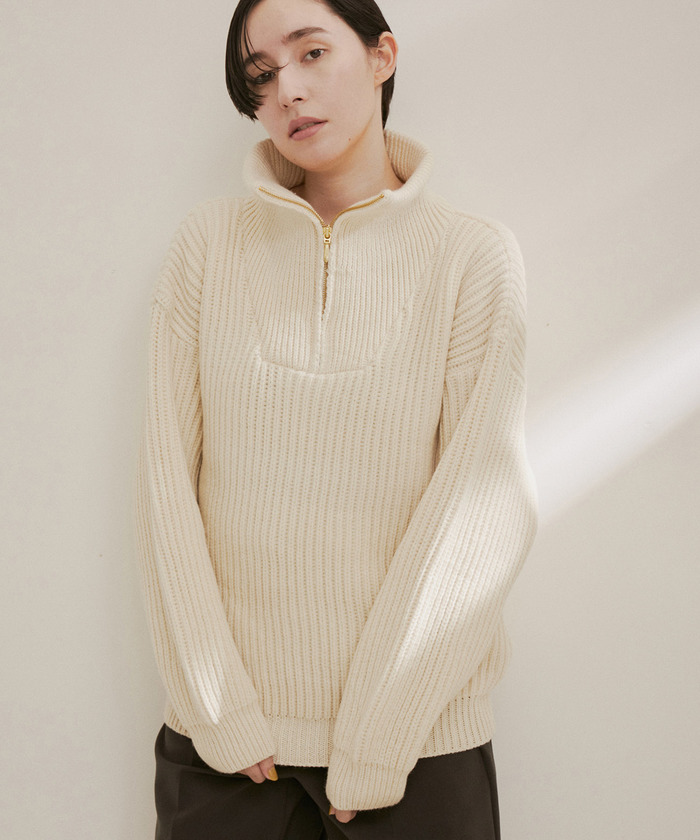 セール 40%OFF】【OLDDERBY KNITWEAR】ハーフジップハイネック