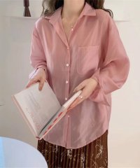 シアーシャツブラウス 韓国ファッション 10代 20代 30代 トレンド 透け感 可愛い 羽織る 抜け感 どんな季節も着回せる 一枚だけで存在感
