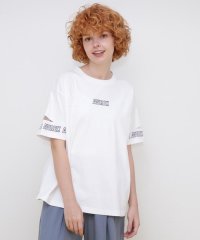AVIREX/FADE WASH CUFFS OPEN EMBROIDERY T－SHIRT/フェイドウォッシュ カフスオープン刺繍Tシャツ/505424754