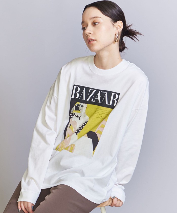 別注】＜Harper's BAZAAR＞グラフィックプリント ロングスリーブT