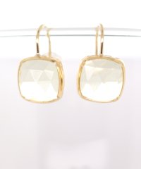 Gems by K/ジェムズ バイ ケー Gems by K K18レモンクォーツフックピアス/505460501