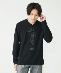 MK homme/フラワーモチーフ / 梨地カットソー/505464722