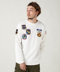 AVIREX/L/S N.Y. A.N.G  PATCH T－SHIRT/505464801