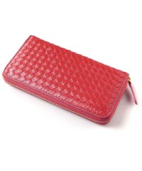 KAZZU SELECT/カッズセレクト KAZZU SELECT 長財布 メンズ レディース 本革 羊革 大容量 シープメッシュ 柔らかい ラウンドファスナー ロングウォレット Eー0/505465224