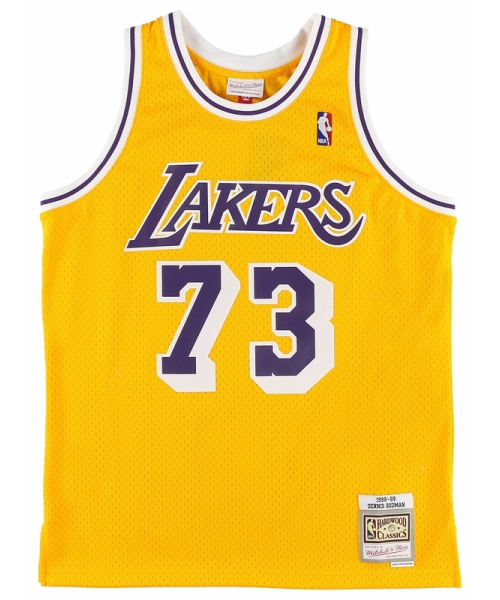 デニス・ロッドマン レイカーズ ホーム スイングマンジャージ 1998－99 LOS ANGELES LAKERS SW－Jersey －  Dennis Rod(505465902) | ミッチェルアンドネス(Mitchell & Ness) - d fashion