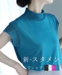 CAWAII/新・スタメンTシャツカットソー トップス 重ね着 40代 50代 レイヤード  おしゃれ 大人可愛い シンプル 春夏 透け感 シアー 抜け感 ちょい袖/505457685