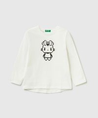 BENETTON (UNITED COLORS OF BENETTON GIRLS)/キッズピクセルアニマルプリント長袖Tシャツ・カットソーG/505450501