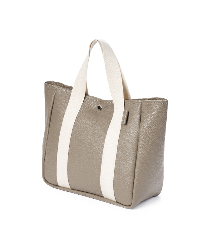 S.LEATHER FLAT TOTE L - blancle online store