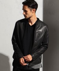 NICOLE CLUB FOR MEN/【RIELABO】ソフトラムナッパシングルライダース/505450042