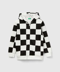 BENETTON (UNITED COLORS OF BENETTON BOYS)/キッズブロックチェックジップアップフードパーカーB/505450493