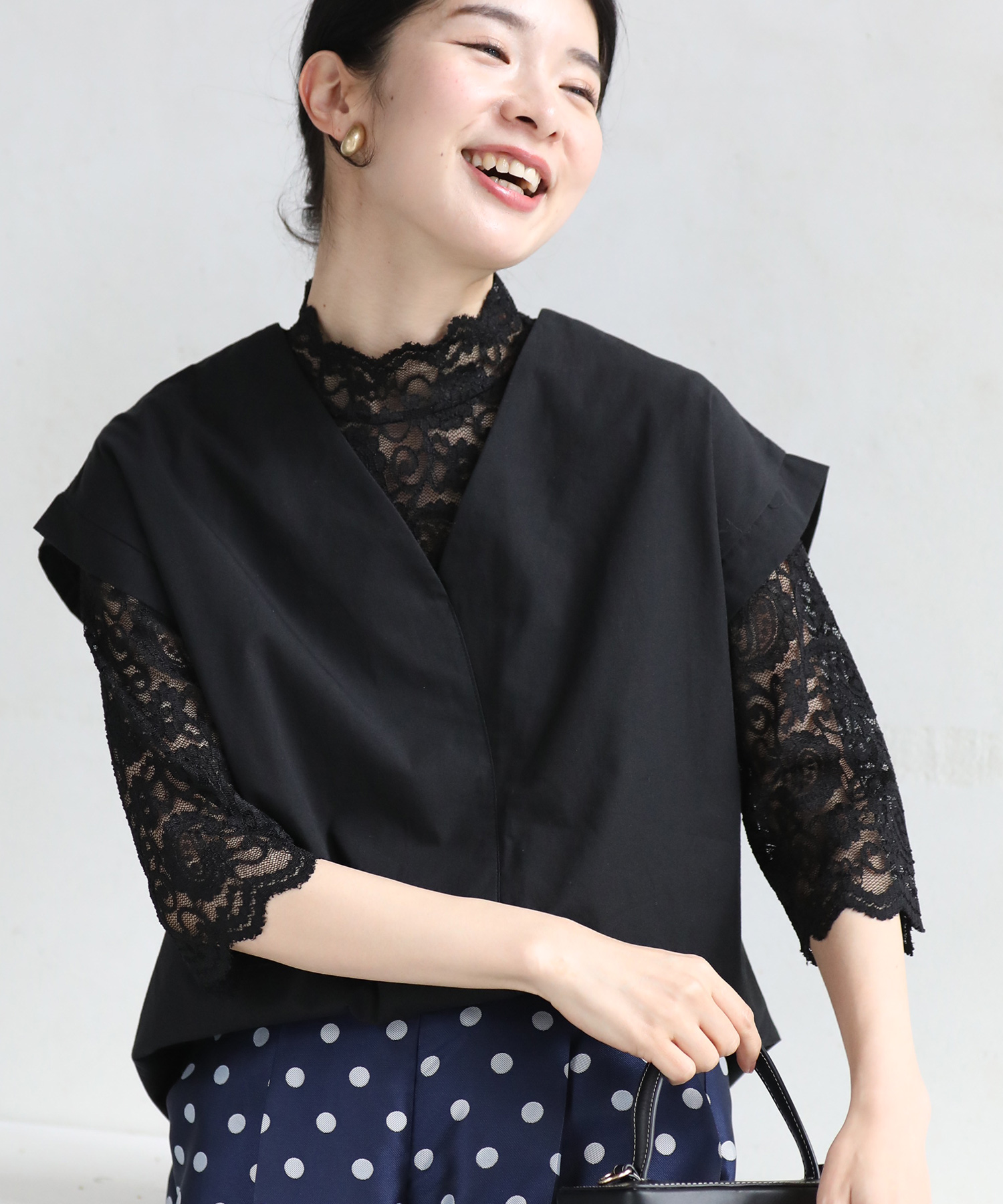 Tシャツ卒業宣言 5分袖レースインナー トップス Tシャツ卒業宣言 5分袖レースインナー トップス : CAWAII - 通販