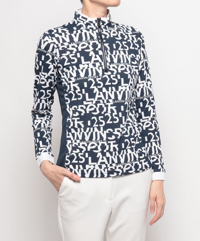 LANVIN SPORT ランバンスポール　長袖シャツ　フリルスカート　上下　M LANVIN SPORT ランバンスポール長袖シャツフリルスカート上下M