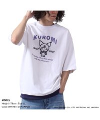 Sanrio characters/サンリオ Sanrio クロミ Tシャツ 半袖 ドロップショルダー トップス プリント BーホワイトxDパープル M/505469233