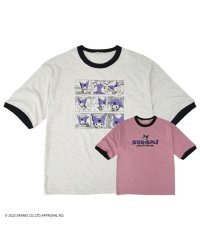 Sanrio characters/サンリオ Sanrio クロミ サンリオ Tシャツ 半袖 リンガーネック トップス ドロップショルダー プリント sanrio/505469237