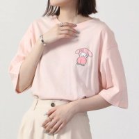 Sanrio characters/サンリオ Sanrio マイメロディ マイメロ サンリオ ビック Tシャツ 半袖 バック プリント フルーツ sanrio M L LL/505469299