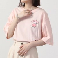 Sanrio characters/マイメロディ マイメロ サンリオ ビック Tシャツ 半袖 バック プリント フルーツ sanrio M L LL/505469299