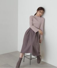 PROPORTION BODY DRESSING/ウーリッシュ千鳥ビットベルトフレアスカート/505469724