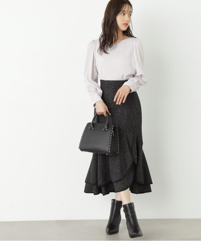セール 50%OFF】ティアードパイピングスカート(505469728 セール 50%OFF】ティアードパイピングスカート(505469728