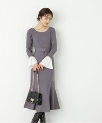 PROPORTION BODY DRESSING/レイヤード風フレアースリーブニットワンピース/505469736