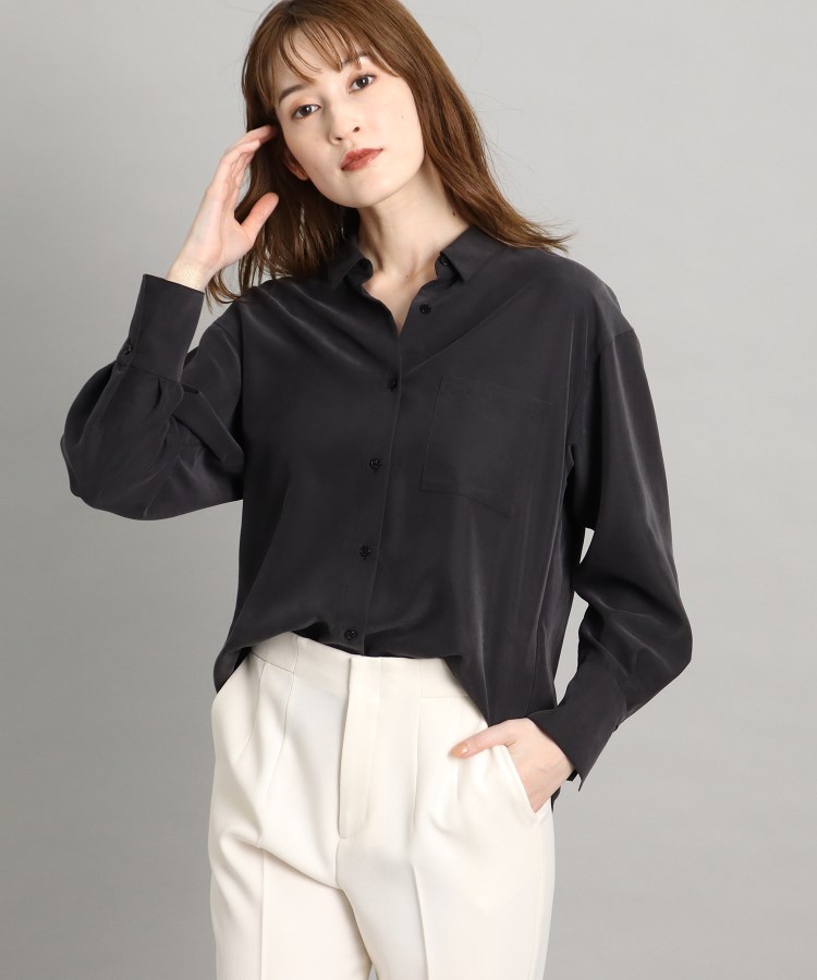 セール 70%OFF】【ピーチ加工／洗える／抜け衿】ドロップショルダーの