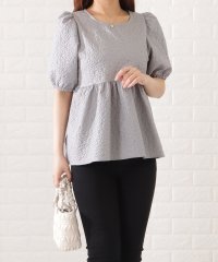 Lace Ladies/レースレディース Lace Ladies ふくれジャカードペプラムプルオーバー/505467566