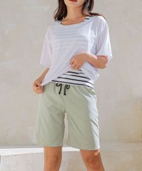 Lace Ladies/レースレディース Lace Ladies 体型カバーボーター柄タンキニ4点セット/505467571