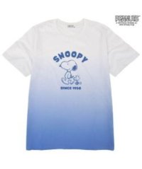  PEANUTS/スヌーピー グラデーション 半袖 Tシャツ 春夏 PEANUTS/505471120