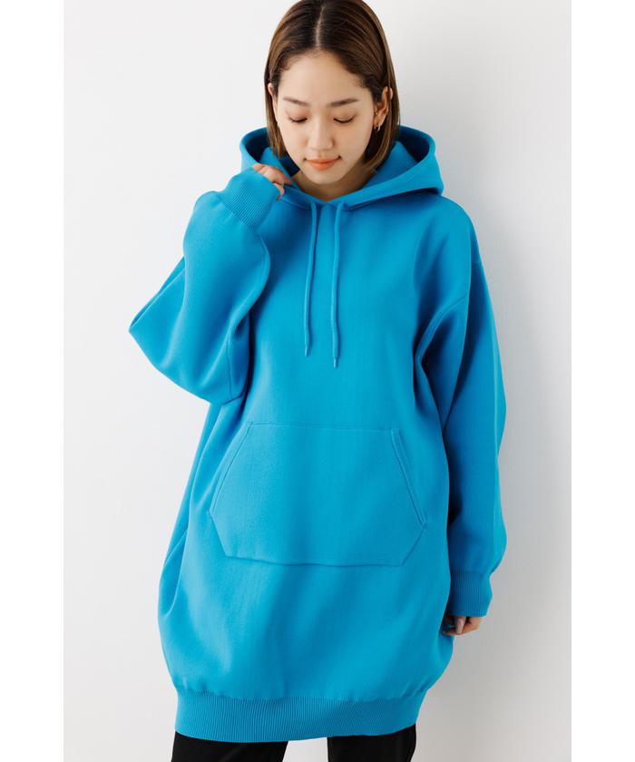ロデオクラウンズ　ニットパーカーワンピ新品 セール】A－LIGHT KNIT パーカーワンピース(505471541) | ロデオ