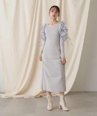 JILL by JILL STUART/シアーギャザースリーブニットワンピース/505471615