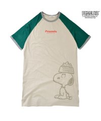  PEANUTS/ピーナッツ PEANUTS スヌーピー ラグラン スーパーBIGシャツ ワンピース ピーナッツ PEANUTS/505471694